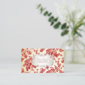PixDezinves toile/rode rozen/DIY achtergrond Visitekaartje (Staand voorkant)