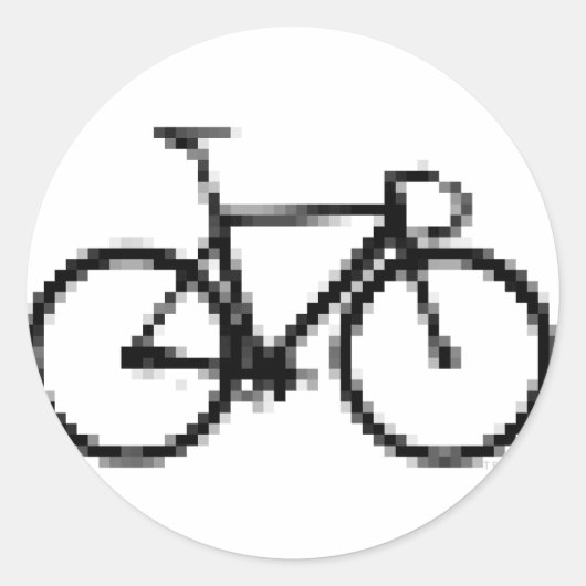 Pixed Gear Ronde Sticker (Voorkant)