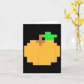 Pixel 8-bit Arcade Videogame Bijpassende Kostuum T Kaart (Gele Bloem)
