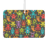 Pixel 8-bits monsters luchtverfrisser (Voorkant)