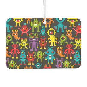 Pixel 8-bits monsters luchtverfrisser