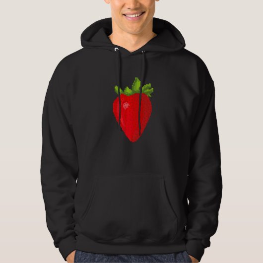 Pixel Aardbei Hoodie (Voorkant)