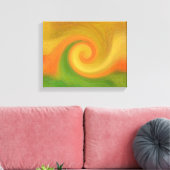 Pixel Abstract najaar wervelkolom Canvas Afdruk (Insitu (Woonkamer))