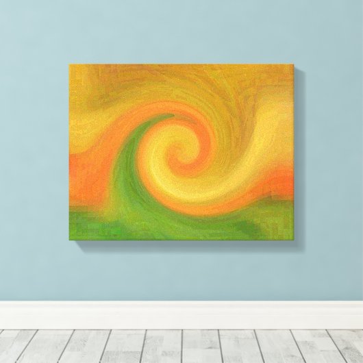 Pixel Abstract najaar wervelkolom Canvas Afdruk (Insitu (Houten vloer))