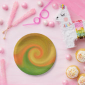 Pixel Abstract najaar wervelkolom Papieren Bordje (Feest)