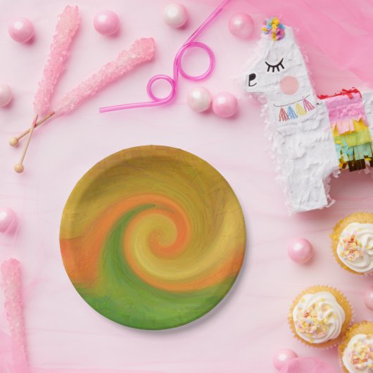 Pixel Abstract najaar wervelkolom Papieren Bordje (Feest)