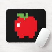 Pixel Apple 80s Retro Arcade Videogame Halloween Muismat (Met muis)