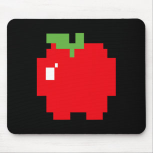 Pixel Apple 80s Retro Arcade Videogame Halloween Muismat