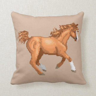 Pixel Arabian Horse Pillow Kussen