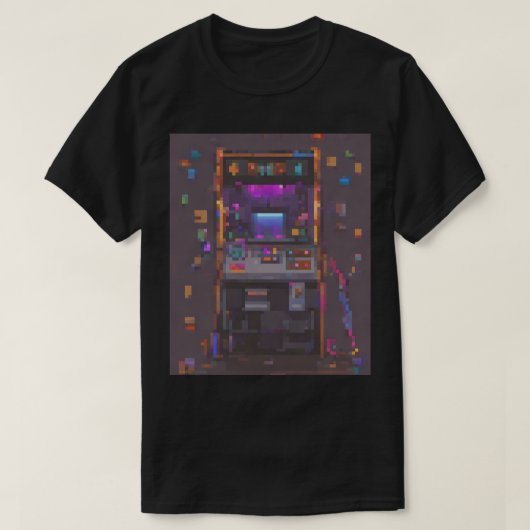 Pixel Arcade Console Controller Gamer Sticker T-shirt (Design voorkant)