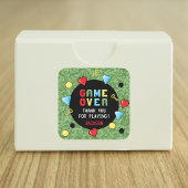 Pixel Arcade Game over kinderen Vierkante Sticker