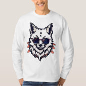 Pixel Arctic Fox T-shirt (Voorkant)