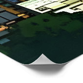 Pixel art, Amerikaanse stad | AI Art Poster (Hoek)