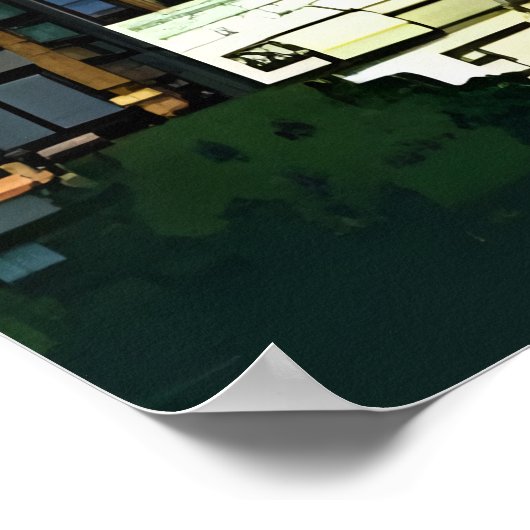 Pixel art, Amerikaanse stad | AI Art Poster (Hoek)