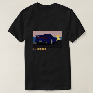 Pixel Art Auto JDM Legende Rotary FD T-shirt
