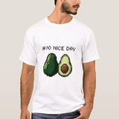 Pixel Art Avocado Avo Nice Day Schattige Retro Des T-shirt (Voorkant)