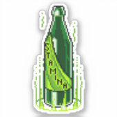 Pixel Art Beer Stamina Potion Sticker (Voorkant)