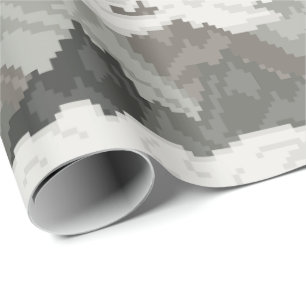 Pixel Art Berglandschap Patroon Cadeaupapier