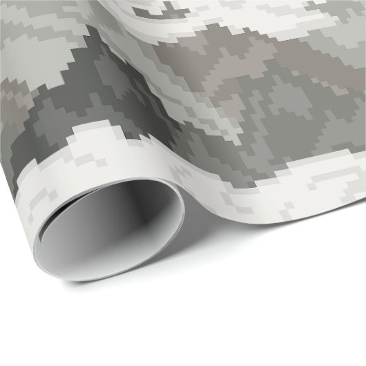 Pixel Art Berglandschap Patroon Cadeaupapier (Rol Hoek)