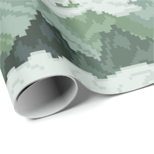 Pixel Art Berglandschap Patroon Cadeaupapier