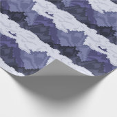 Pixel Art Berglandschap Patroon Cadeaupapier (Hoek)
