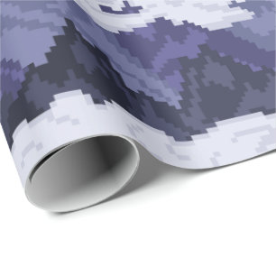 Pixel Art Berglandschap Patroon Cadeaupapier