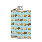 Pixel Art Biscuit en Cookie Selection Pattern Heupfles (Links)