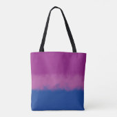 Pixel Art Bisexual Pride Flag Tote Bag (Achterkant)