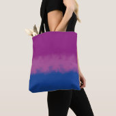 Pixel Art Bisexual Pride Flag Tote Bag (Dichtbij)