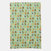 Pixel Art Cakes en Pastries Pattern Theedoek (Verticaal)