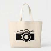 Pixel Art Camera Canvas tas (Voorkant)