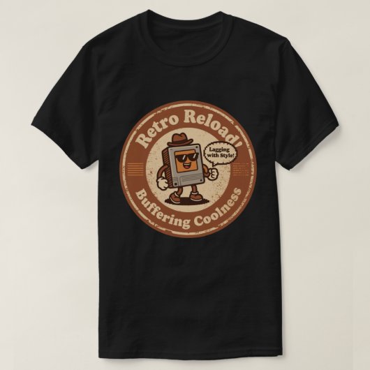 Pixel Art Computer Personage "Met Stijl Vertragend T-shirt (Design voorkant)