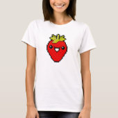 Pixel Art Cute Strawberry T-shirt (Voorkant)