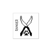 Pixel Art D & D klasse icoon Ranger Rubberstempel (Afrduk)