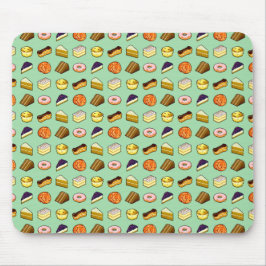 Pixel Art Delicious Cakes Pattiserie Patroon Muismat