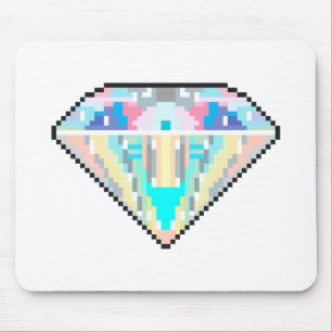 Pixel art diamanten juweeltje muismat
