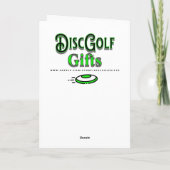 Pixel Art Disc Golf Verjaardag voor hem Kaart (Achterkant)