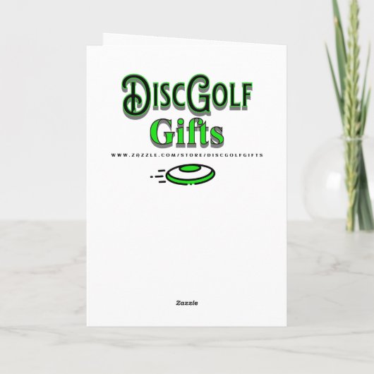 Pixel Art Disc Golf Verjaardag voor hem Kaart (Achterkant)