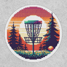 Pixel Art Disc Golfbaan