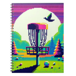 Pixel Art Disc Golfbaan Notitieboek