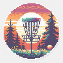 Pixel Art Disc Golfbaan