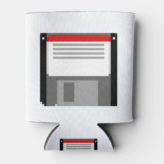 Pixel art diskette blikjeskoeler (Voorkant)