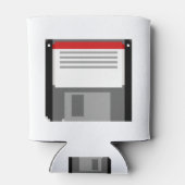 Pixel art diskette blikjeskoeler (Achterkant)