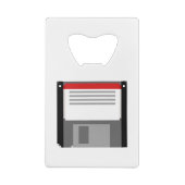 Pixel art diskette creditkaart flessenopener (Achterkant)