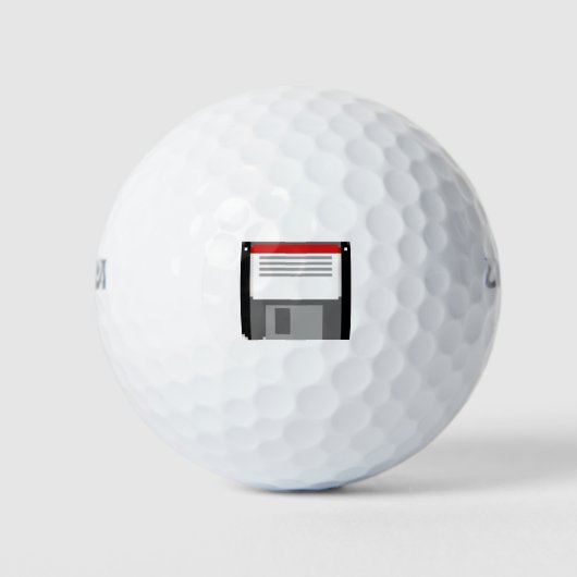Pixel art diskette golfballen (Voorkant)