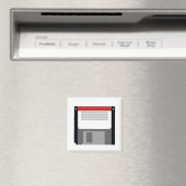 Pixel art diskette magneet (Insitu (Vaatwasser))