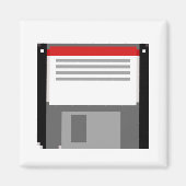 Pixel art diskette magneet (Voorkant)