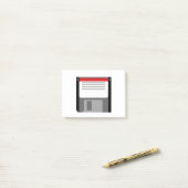 Pixel art diskette post-it® notes (Op bureau)
