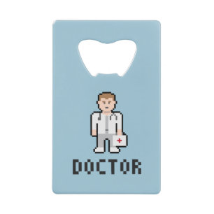 Pixel Art Doctor Bottle Opener Creditkaart Flessenopener