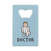 Pixel Art Doctor Bottle Opener Creditkaart Flessenopener (Achterkant)
